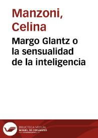 Margo Glantz o la sensualidad de la inteligencia