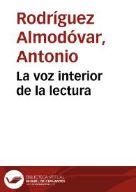 La voz interior de la lectura