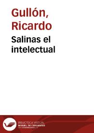 Salinas el intelectual