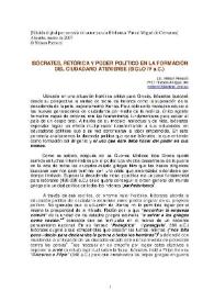 Isócrates, retórica y poder político en la formación del ciudadano ateniense (siglo IV a. C.)