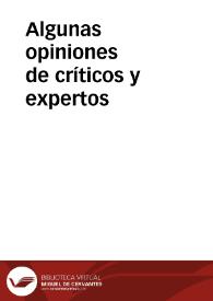 Algunas opiniones de críticos y expertos