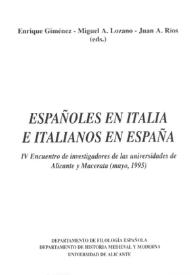 Españoles en Italia e italianos en España