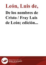 De los nombres de Cristo