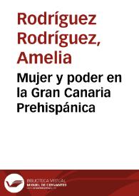 Mujer y poder en la Gran Canaria Prehispánica