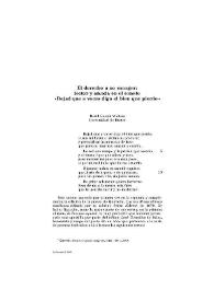 El derecho a no escoger: lector y amada en el soneto 