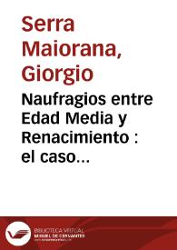 Naufragios entre Edad Media y Renacimiento : el caso del Decamerón