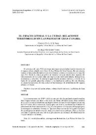 El espacio litoral y la ciudad. Relaciones territoriales en Las Palmas de Gran Canaria