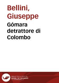 Gómara detrattore di Colombo