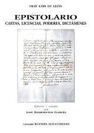 Epistolario : cartas, licencias, poderes, dictámenes