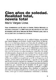 Cien años de soledad. Realidad total, novela total