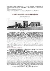 El templo de Debod, cedido por Egipto a España