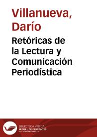 Retóricas de la Lectura y Comunicación Periodística