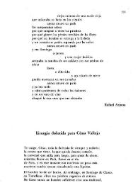 Liturgia dolorida para César Vallejo