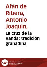 La cruz de la Randa : tradición granadina