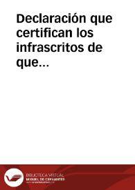 Declaración que certifican los infrascritos de que Fátima, hija de Mohammad Al-montabori es dueña y poseedora de la mitad de unas casas que están situadas en el Albaicín