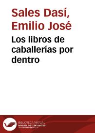 Los libros de caballerías por dentro