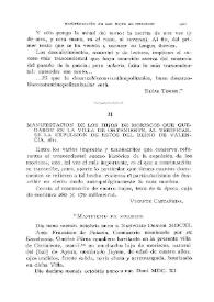 Manifestación de los hijos de moriscos que quedaron en la villa de Onteniente, al verificarse la expulsión de éstos del reino de Valencia, 1611