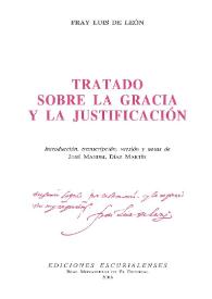 Tratado sobre la gracia y la justificación : = (De gratia et iustificatione)