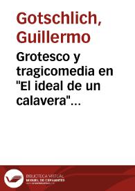 Grotesco y tragicomedia en 