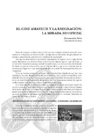 El cine amateur y la emigración : la mirada no oficial