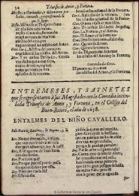 Entremés del Niño cavallero