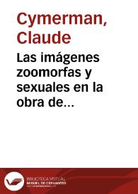 Las imágenes zoomorfas y sexuales en la obra de Eugenio Cambaceres (1992)