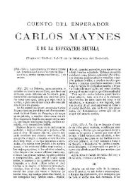 Cuento del emperador Carlos Maynes e de la emperatris Seuilla (ms. Esc. h-l-13, siglo XIV)