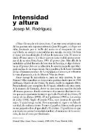 Intensidad y altura [Reseña]