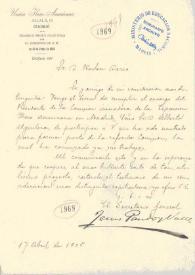 Carta de Pando y Valle, Jesús