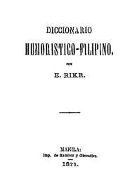 Diccionario humorístico-filipino