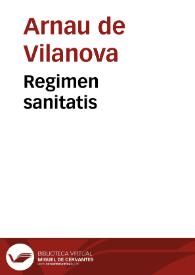 Regimen sanitatis