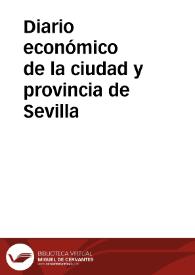 Diario económico de la ciudad y provincia de Sevilla