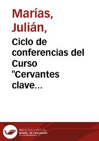 Ciclo de conferencias del Curso 