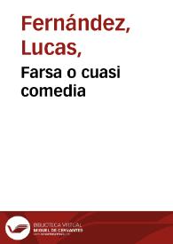 Farsa o cuasi comedia 