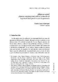 ¿Mejor no saber? Algunas consideraciones sobre la atribución de responsabilidad penal en caso de ignorancia