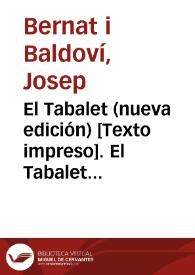 El Tabalet (nueva edición) [Texto impreso]. Número 6 - 6 junio 1847