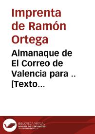 Almanaque de El Correo de Valencia para ...