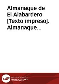 Almanaque de El Alabardero [Texto impreso]. Año 1904