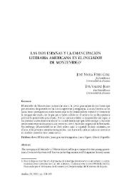 Las dos Españas y la emancipación literaria americana en 