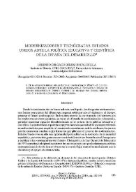 Modernizadores y tecnócratas. Estados Unidos ante la política educativa y científica de la España del desarrollo