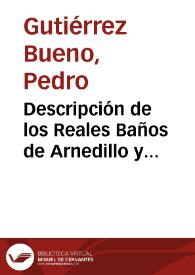 Descripción de los Reales Baños de Arnedillo y análisis de sus aguas