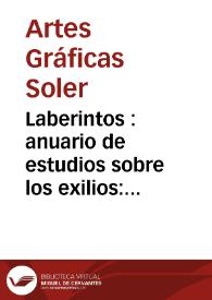 Laberintos [Texto impreso]: anuario de estudios sobre los exilios. Número 17 - Año 2015