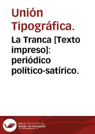 La Tranca : periódico político-satírico