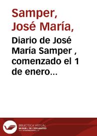 Diario de José María Samper , comenzado el 1 de enero de 1880