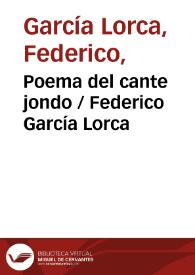 Poema del cante jondo