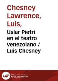 Uslar Pietri en el teatro venezolano