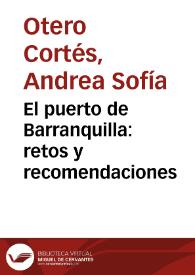 El puerto de Barranquilla: retos y recomendaciones