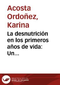 La desnutrición en los primeros años de vida: Un análisis regional para Colombia