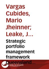 Strategic portfolio management framework Queensland Rail National