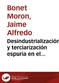 Desindustrialización y terciarización espuria en el departamento del Atlántico, 1990 - 2005